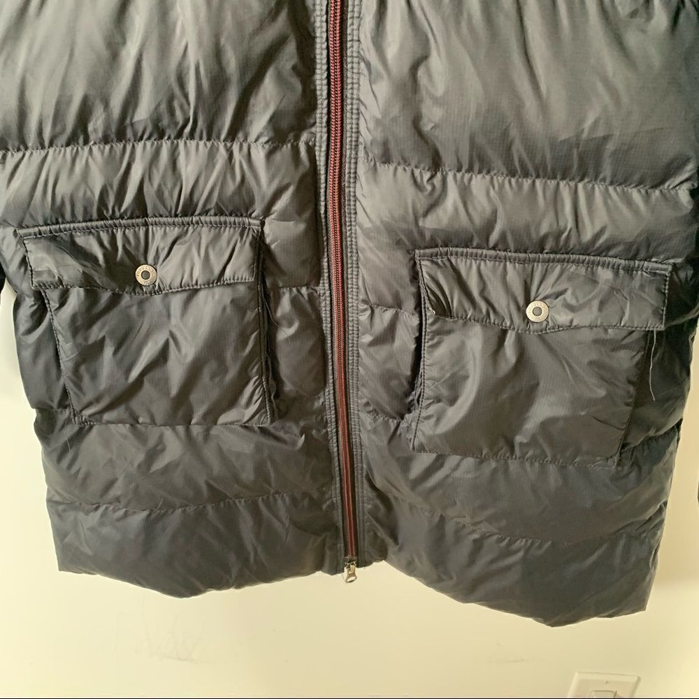 Fouganza Hooded Longline Puffer Winter Coat Faux Fur Trim XS - Picture 12 of 15